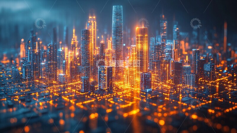 高清大图下载【趣麦麦图】数字孪生城市图1