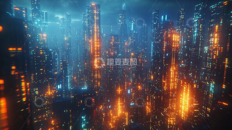 高清大图下载【趣麦麦图】未来城市构建2