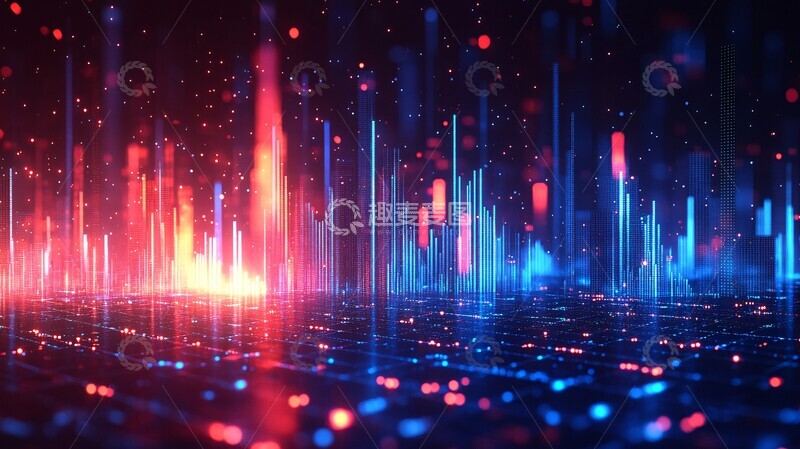 股市图表与城市背景3