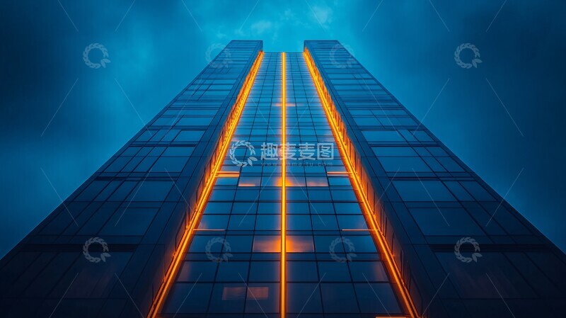 高清大图下载【趣麦麦图】蓝色未来都市3