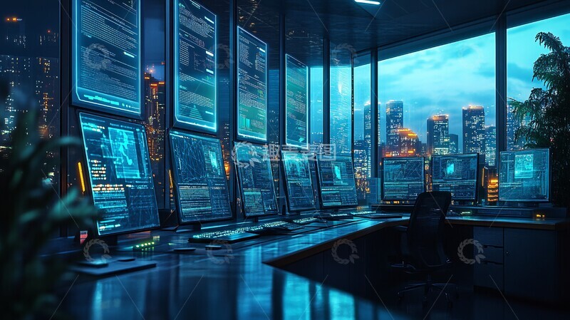 高清大图下载【趣麦麦图】区域连接团队3