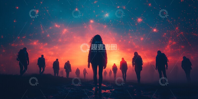 高清大图下载【趣麦麦图】科技与人网络3