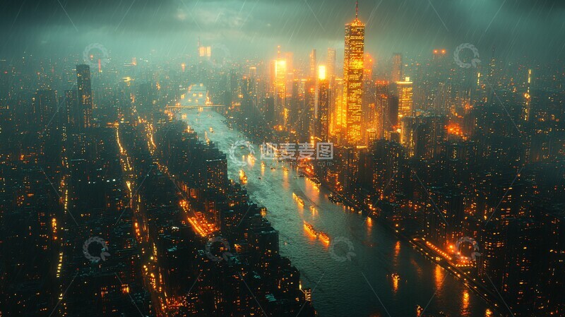 高清大图下载【趣麦麦图】数字灯光网络3