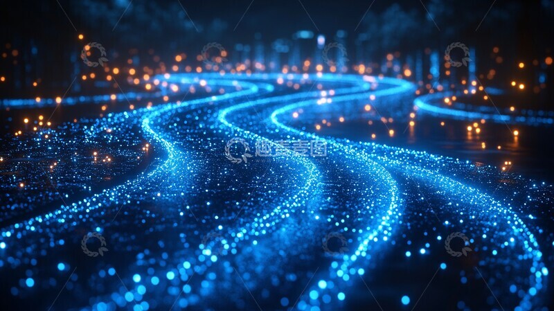 高清大图下载【趣麦麦图】数据连接城市景观3
