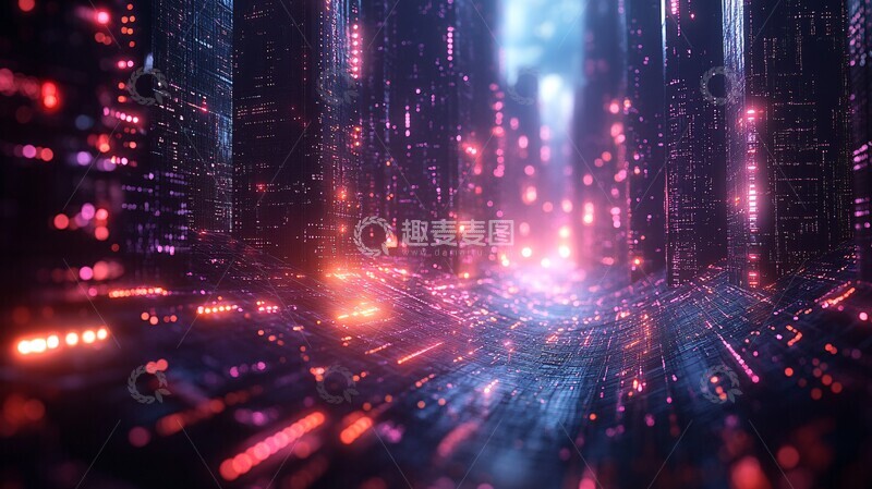 高清大图下载【趣麦麦图】量子能源未来都市2