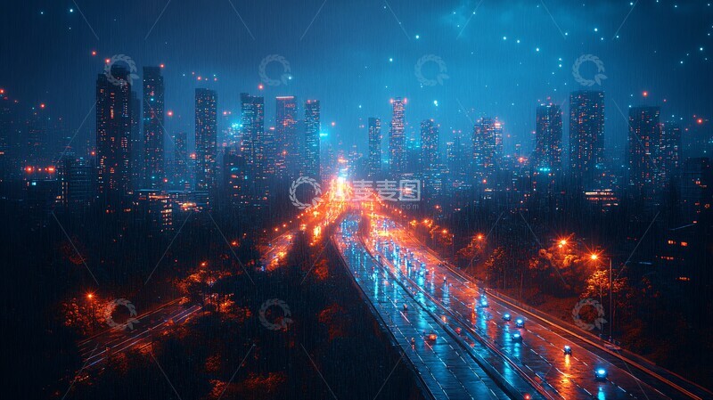 高清大图下载【趣麦麦图】未来城市街景5