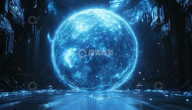 高清大图下载【趣麦麦图】数字节点覆盖地球2