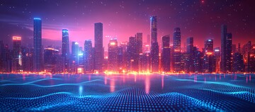 城市天际线城市天际线灯光1