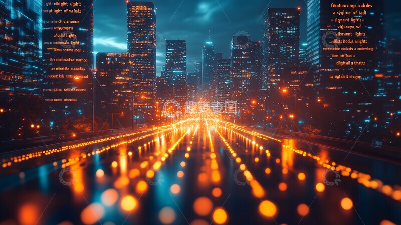 高清大图下载【趣麦麦图】未来城市夜景107