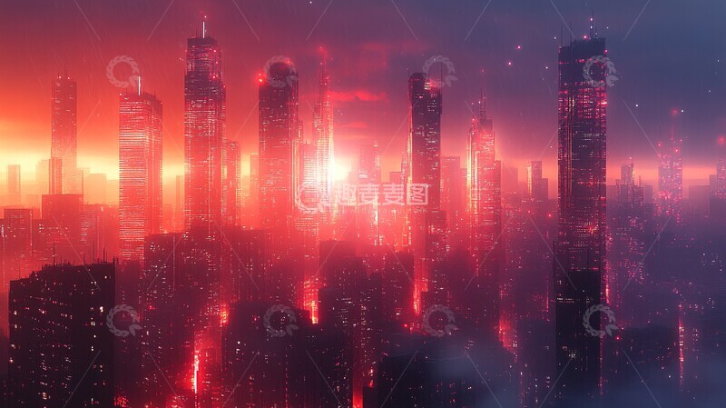 高清大图下载【趣麦麦图】城市夜景与数字艺术2