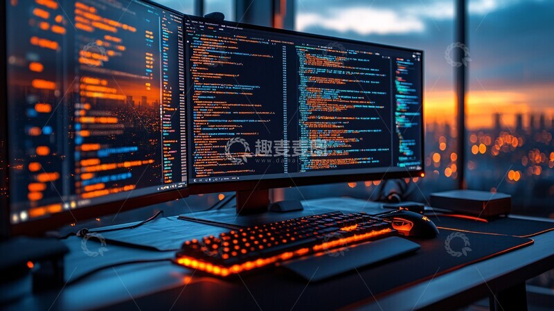 电脑显示代码背景1