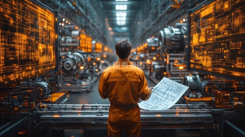 高清大图下载【趣麦麦图】数据集成工厂布局1