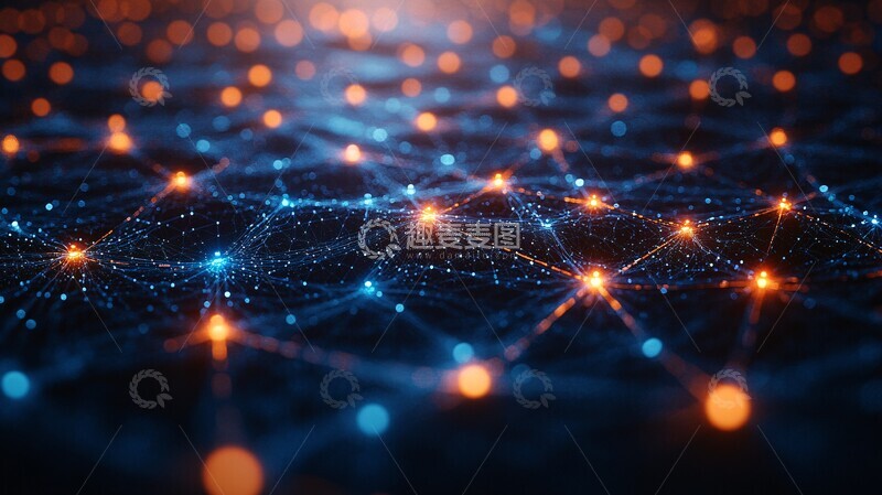 高清大图下载【趣麦麦图】区块链社交网络2