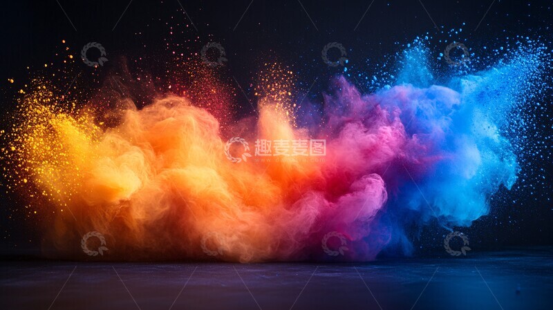 高清大图下载【趣麦麦图】火药爆炸扩散2