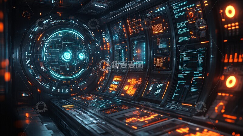 高清大图下载【趣麦麦图】科技创意数字风景1