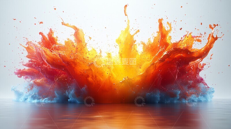 高清大图下载【趣麦麦图】爆炸图形彩色抽象爆炸2