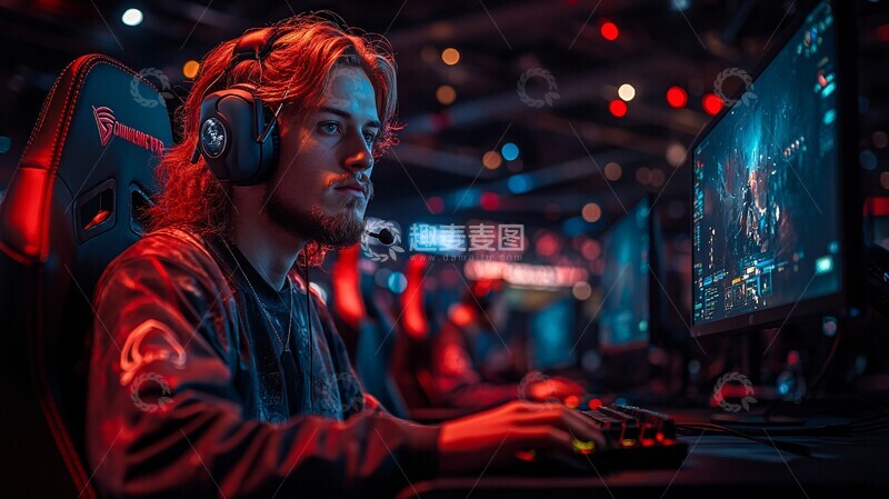 高清大图下载【趣麦麦图】电竞游戏炫彩画面2