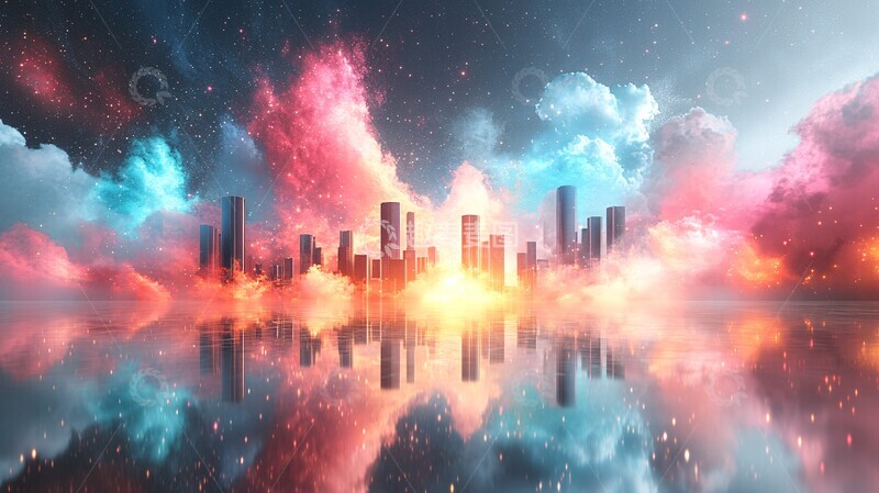 高清大图下载【趣麦麦图】星星反射光飞向镜头2