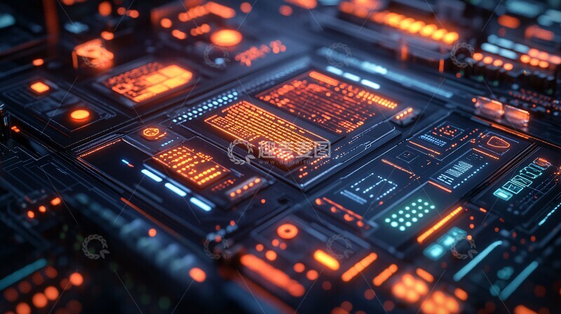 高清大图下载【趣麦麦图】科技创意数字风景3