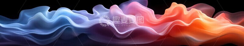 高清大图下载【趣麦麦图】彩色流动形态2