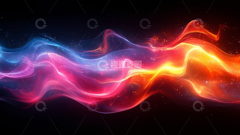 高清大图下载【趣麦麦图】霓虹激光金属纹2