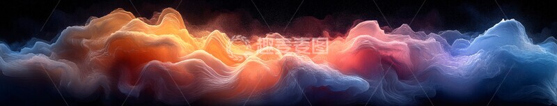 高清大图下载【趣麦麦图】彩色流动形态1