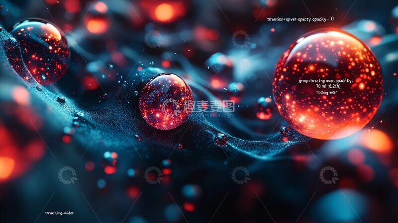 高清大图下载【趣麦麦图】蓝色丝绸宇宙波纹2