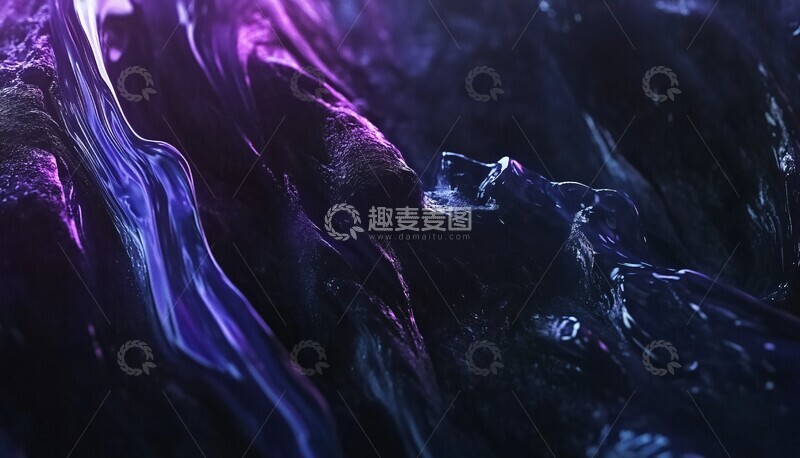 高清大图下载【趣麦麦图】梦境黑色背景3