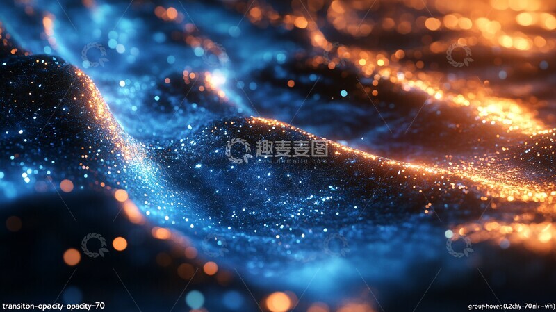 高清大图下载【趣麦麦图】蓝色丝绸宇宙波纹3