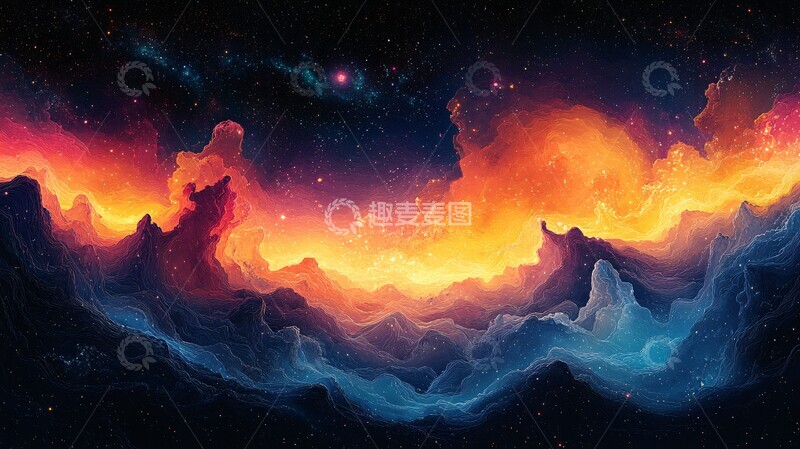 高清大图下载【趣麦麦图】神秘梦境抽象画2