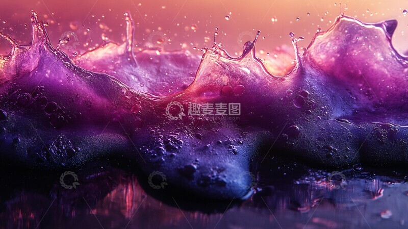 高清大图下载【趣麦麦图】霓虹紫粉色彩3