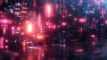 粉蓝科技纹理背景2