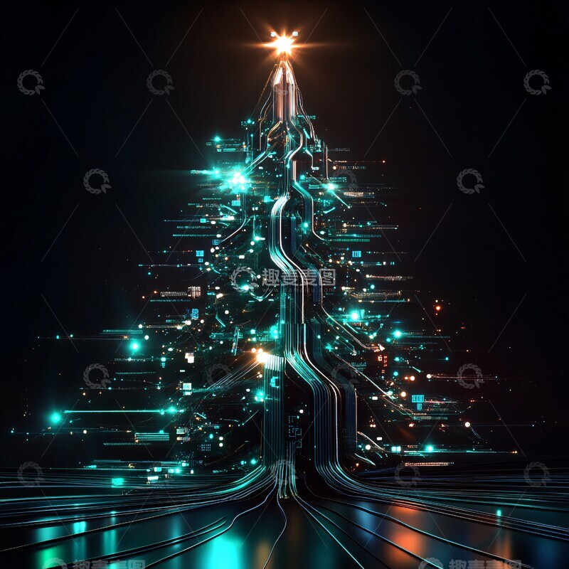 高清大图下载【趣麦麦图】编程产品圣诞树特卖2