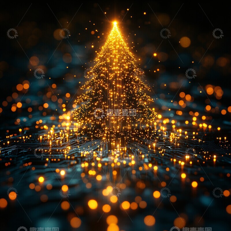 高清大图下载【趣麦麦图】比特币网络光纤艺术3