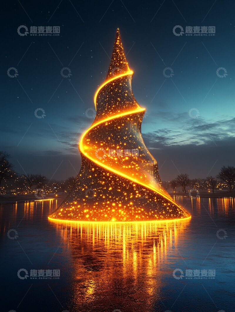 高清大图下载【趣麦麦图】未来圣诞树未来圣诞树中心3