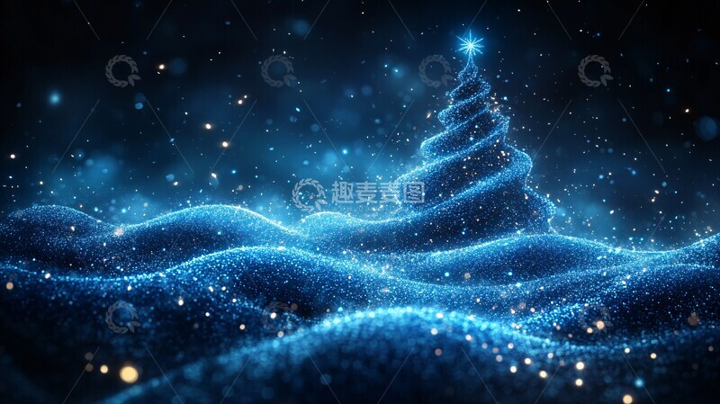 高清大图下载【趣麦麦图】银河树形圣诞3