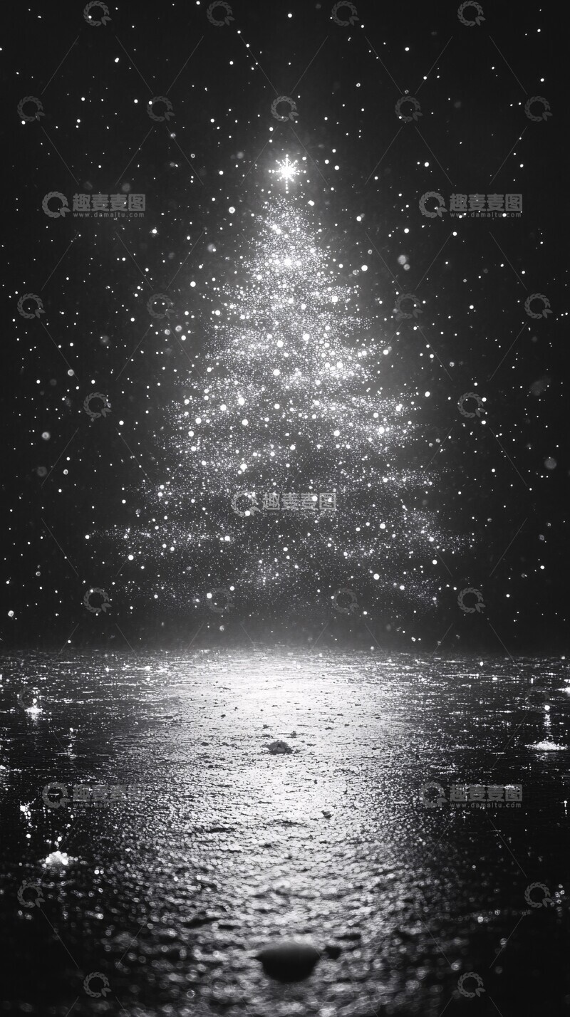 高清大图下载【趣麦麦图】星光圣诞树星光圣诞树形状3