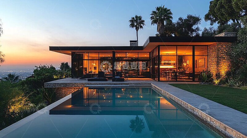 高清大图下载【趣麦麦图】中世纪现代住宅