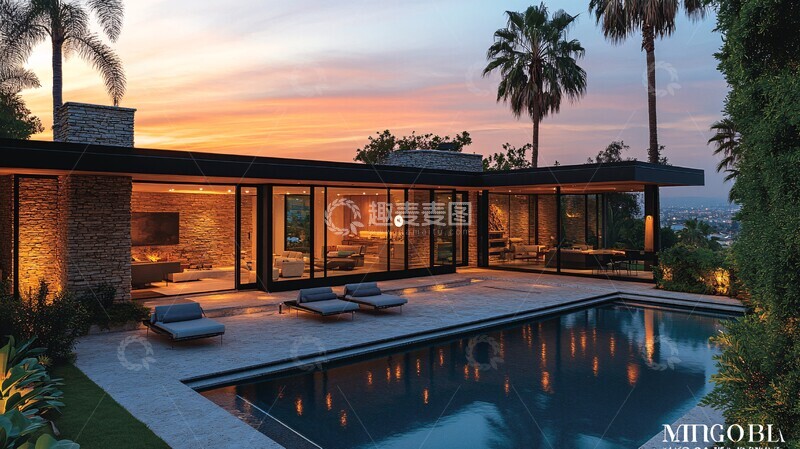 高清大图下载【趣麦麦图】中世纪现代住宅1