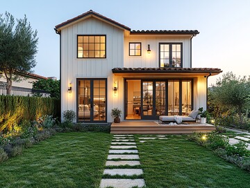 两层小屋草坪景观3