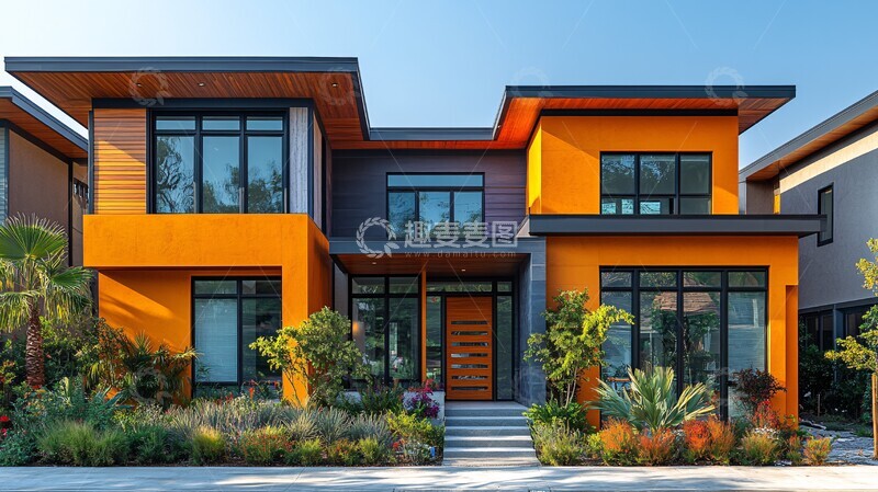 高清大图下载【趣麦麦图】节能住宅摄影1