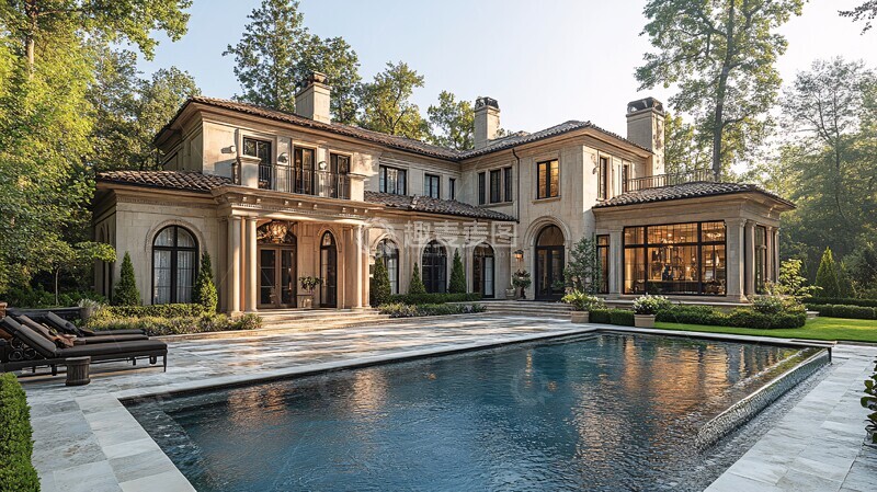 高清大图下载【趣麦麦图】豪华住宅街区景1