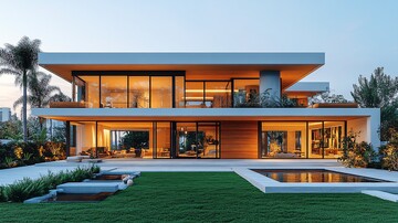 现代家庭草坪景观3