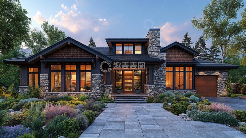 高清大图下载【趣麦麦图】现代工艺房屋外观3