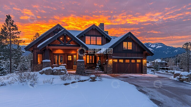 高清大图下载【趣麦麦图】山间工艺住宅3