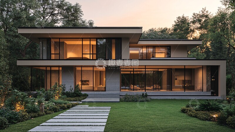 高清大图下载【趣麦麦图】现代住宅与自然景观2