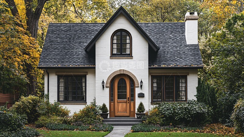 高清大图下载【趣麦麦图】白色小楼外景3