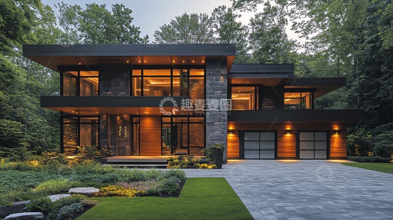 高清大图下载【趣麦麦图】现代简约风格住宅7