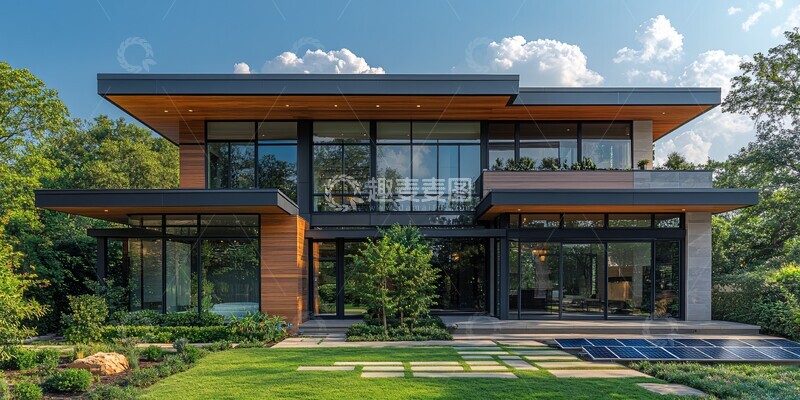 高清大图下载【趣麦麦图】现代住宅外观11