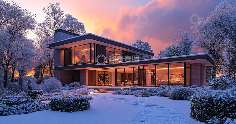 高清大图下载【趣麦麦图】冬日安全居所3